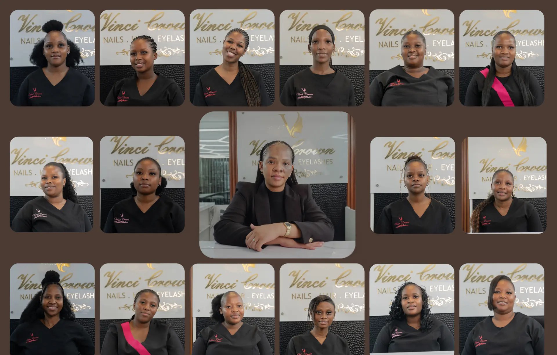 The Vinci Crown salon team